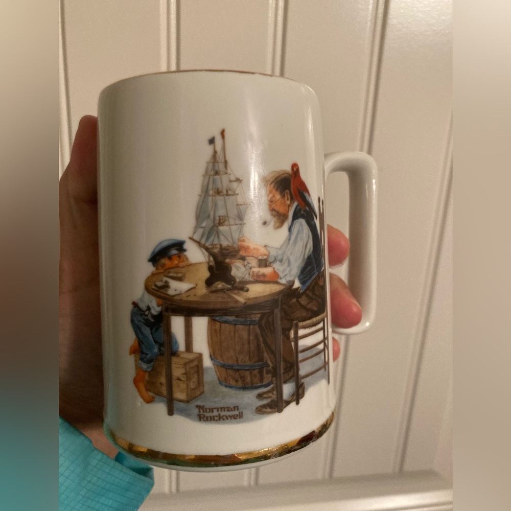 Norman Rockwell Vintage mug, “For a good boy “  ,perfect gift for little boys